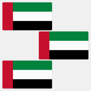 Etiquetas Bandeira dos Emirados Árabes Unidos