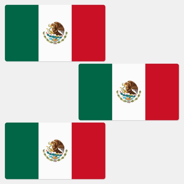 Etiquetas Bandeira mexicana (Grupo)
