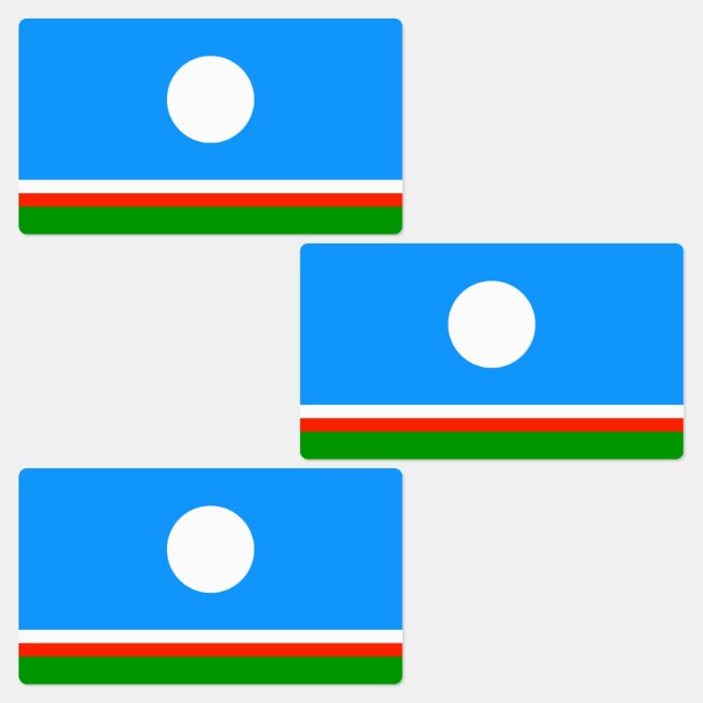 Etiquetas Bandeira Sakha (Grupo)