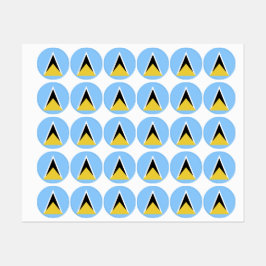 Etiquetas bandeira santo Lúcia