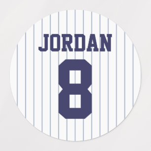 Etiquetas Baseball Jersey - Festa de aniversário do tema de