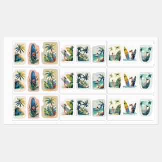 Etiquetas Beach Vibes Vinyl Stickers