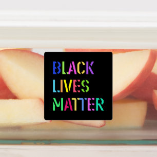Etiquetas Black Lives Matter Colorful Stencil 01