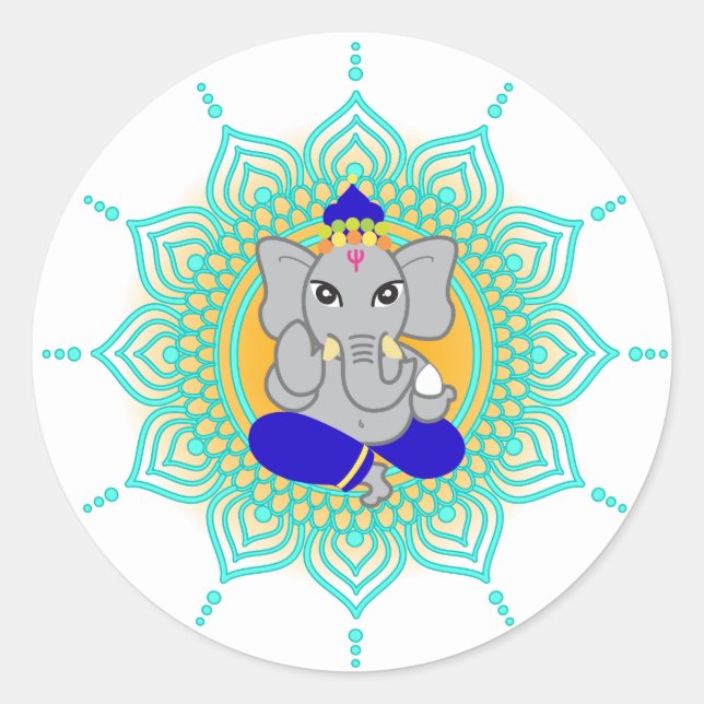 Etiquetas Blue Ganesha (Frente)