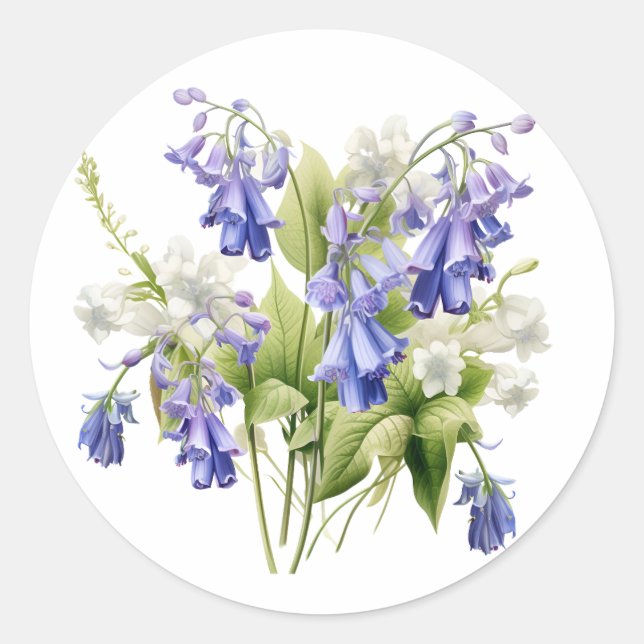 Etiquetas Bluebell Springtime (Frente)