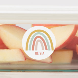 Etiquetas Boho Pastel Rainbow Personalizado
