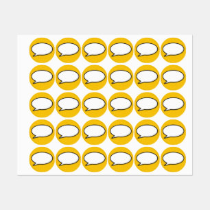 Etiquetas Bolha de Pop de Arte da HQ Book