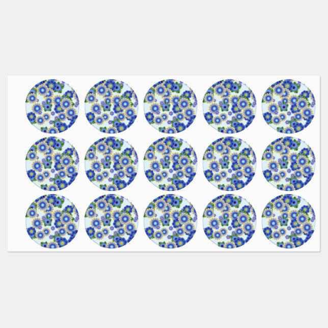 Etiquetas bomba floral 7 (Folha)