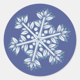 Etiquetas bonito do Natal do floco de neve