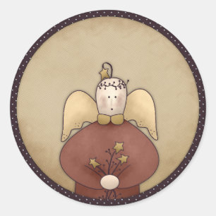 Etiquetas bonito do Natal Prim do feriado do anjo