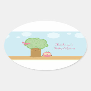 Etiquetas bonitos à moda do chá de fraldas da