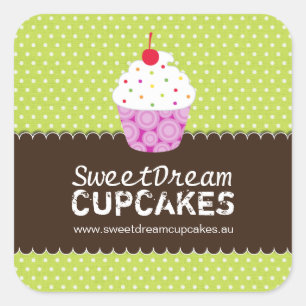 Etiquetas bonitos decorativas do cupcake