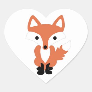 Etiquetas bonitos do animal da floresta do Fox