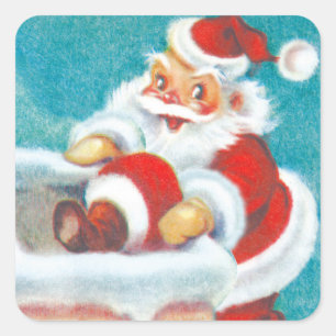 Etiquetas bonitos do Natal do papai noel