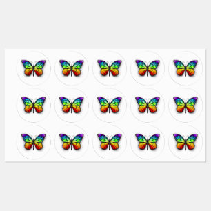 Etiquetas Borboleta arco-íris Monarca
