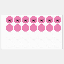 Etiquetas Borboleta Rosa - CYO - Rótulo de Roupa