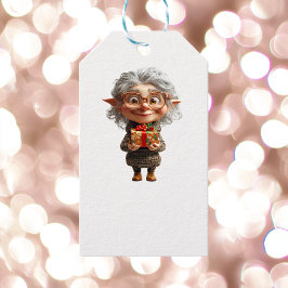 Etiquetas Brancas do Elf no Natal do Professor