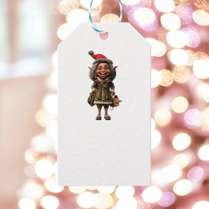 Etiquetas Brancas Fabulosas do Elf de Natal