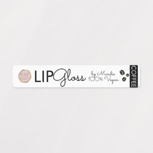 Etiquetas Branding de Embalagem de Brilho Labial com Logotip