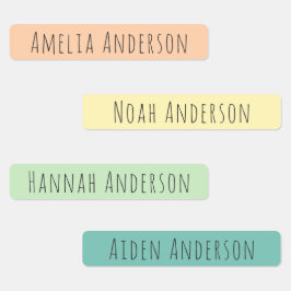 Etiquetas Bright Summer Happy Kids Nome à prova de água etiq