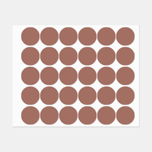 Etiquetas Bronze da última geração (cor sólida)