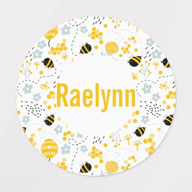 Etiquetas Bumble Bees (Design 3)