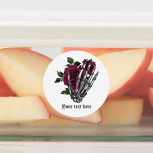 Etiquetas Burgundy Floral Gothic Wedding