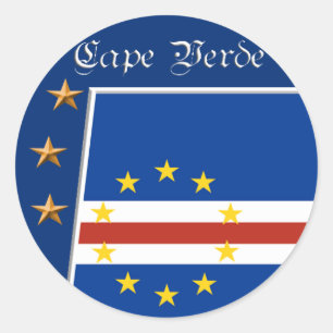 Etiquetas cabo-verdianas da bandeira