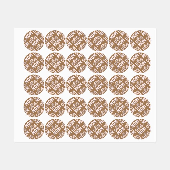 Etiquetas Cachorro Mãe (Folha)