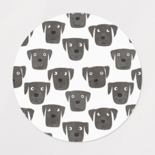 Etiquetas Cachorro Negro Engraçado Labrador