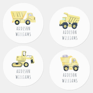 Etiquetas Caminhão de Bombeiros Personalizados