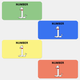 Etiquetas Cão Número Um
