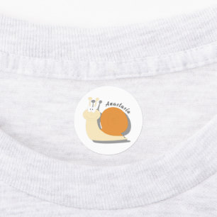 Etiquetas Caracol de desenho animado bonito personalizado