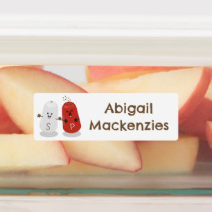 Etiquetas Cartografia de saleiro e pimenta, de cor branca, p