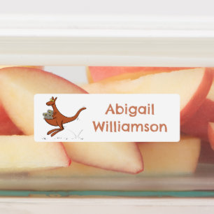 Etiquetas Cartoon canguru e koalas bonitos personalizados