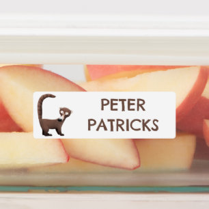 Etiquetas Cartoon curioso e engraçado personalizado