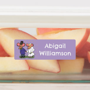 Etiquetas Cartoon de casal de mouse bonito personalizado