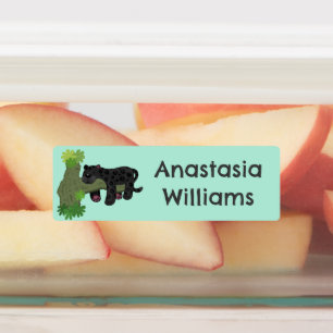 Etiquetas Cartoon de gato preto-da-pintada-pintada-pintada, 