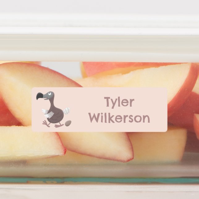 Etiquetas Cartoon dodo pássaro engraçado personalizado (Afixado)