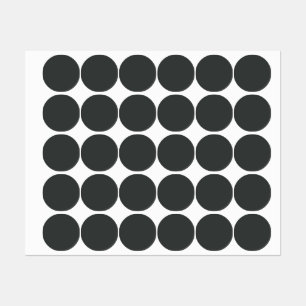 Etiquetas Carvão (cor sólida)