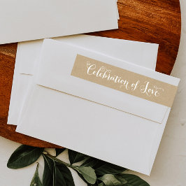 Etiquetas Casamento Celebração de Amor Rustic Kraft