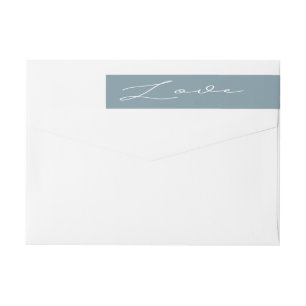 Etiquetas Casamento de Aluguel de Teal Pastel Airy