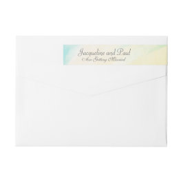Etiquetas Casamento de Aquarela Tropical