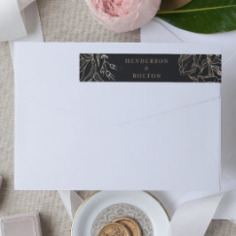 Etiquetas Casamento de Dourada  e Elegante Elegante