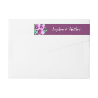 Etiquetas Casamento de Lily Purple Calla Púrpura da Moderna