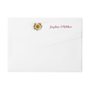 Etiquetas Casamento de Luzes de Corda Flórida Rústica de Gir