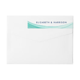 Etiquetas Casamento de Praia de Turquoise Elegante