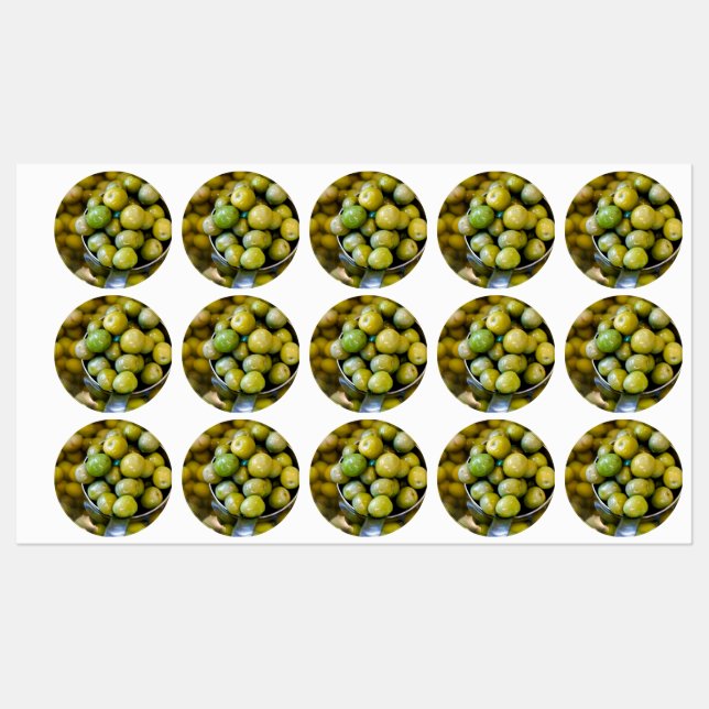 Etiquetas Castelvetrano Sweet Green Olives (Folha)