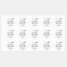 Etiquetas Cavalo elegante a preto