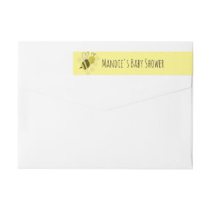 Etiquetas Chá de fraldas de Abelhas de Porco Amarelo